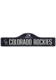 Colorado Rockies Metal Street Sign