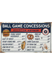 Houston Astros Ball Game Concessions Metal Sign