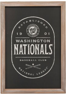 Washington Nationals Club Framed Wood Wall Wall Art