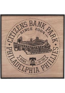 Philadelphia Phillies Stadium Framed Wood Sign