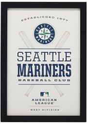 Seattle Mariners Framed Wood Wall Sign