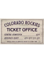 Colorado Rockies Vintage Ticket Office Wall Sign
