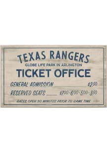 Texas Rangers Vintage Ticket Office Wall Sign