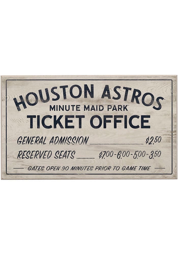 Houston Astros MDF Wood Wall Art