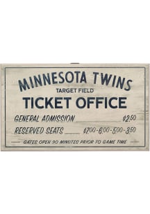 Minnesota Twins Vintage Ticket Office Wall Sign