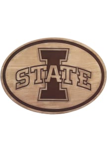 Iowa State Cyclones Logo Wood Wall Sign