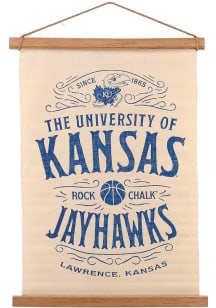 Kansas Jayhawks 18x27 Canvas Banner Sign