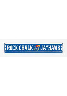 Kansas Jayhawks 30x5 Rock Chalk Metal Street Sign