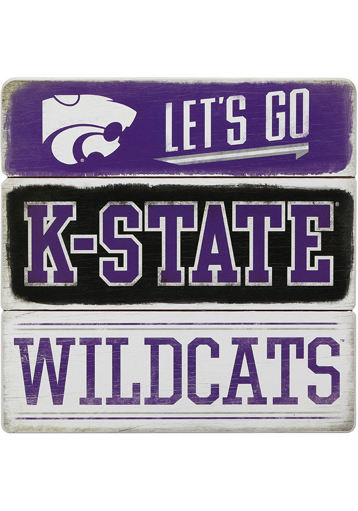 K-State Wildcats Planked Sign