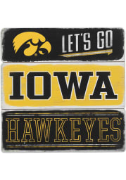 Iowa Hawkeyes Planked Sign