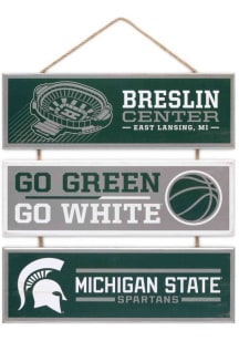 Michigan State Spartans Linked Wood Sign Sign