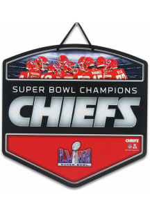 Kansas City Chiefs Super Bowl LVIII Hanging Metal Sign