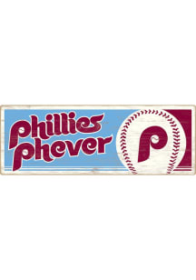 Philadelphia Phillies Traditons Wood Sign - Maroon