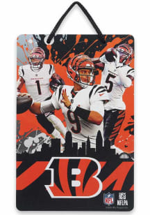 Cincinnati Bengals X-Metal Wall Style Sign - Black