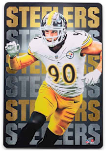 TJ Watt Pittsburgh Steelers Neon Star Sign - Black