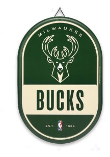 Milwaukee Bucks Pill Sign - Green