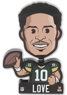 Jordan Love Green Bay Packers Wood Design Bobblehead