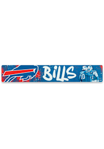 Buffalo Bills 21x3.5 X-Metal Graffiti Sign - White