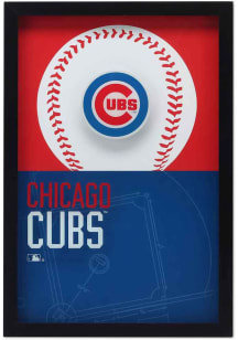 Chicago Cubs Glass Logo Framed Posters