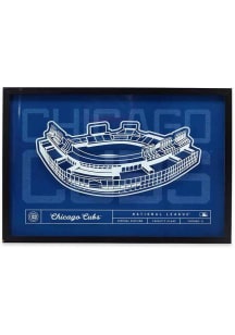 Chicago Cubs Glass Stadium Framed Posters