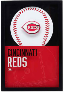 Cincinnati Reds Glass Logo Framed Posters