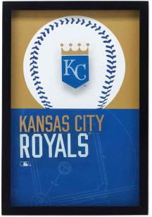 Kansas City Royals Glass Logo Framed Posters