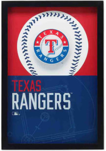 Texas Rangers Glass Logo Framed Posters