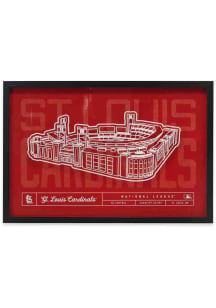 St Louis Cardinals Glass Stadium Framed Posters