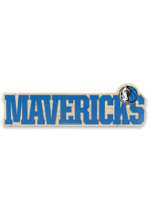 Dallas Mavericks Wood Logo Sign