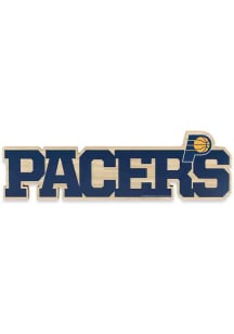Indiana Pacers Wood Logo Sign