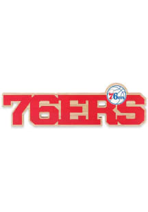 Philadelphia 76ers Wood Logo Sign