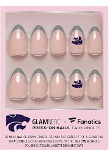 K-State Wildcats Glamnetic Press On Nails Cosmetics