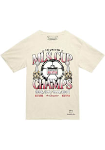Mitchell and Ness DC United White Champions Legacy Short Sleeve T Shirt