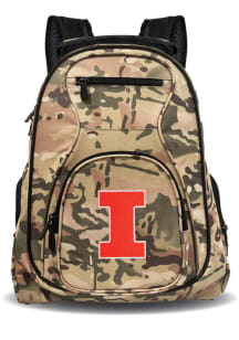 Premium Laptop Illinois Fighting Illini Backpack - Orange