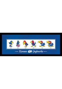 Kansas Jayhawks Evolution Of The Jayhawk Framed Picture Frame
