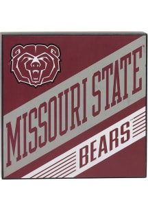 Missouri State Bears Deep Wood Block Sign