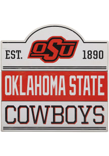 Oklahoma State Cowboys Planked Wood Sign