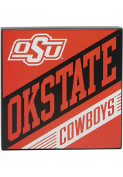 Oklahoma State Cowboys Deep Wood Block Sign