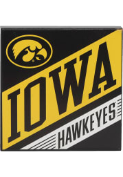 Iowa Hawkeyes Deep Wood Block Sign