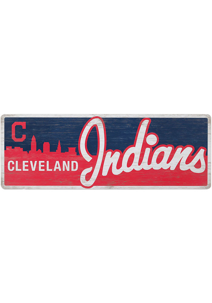 Fan Creations Cleveland Indians 12 Mini Roadmap State Sign