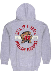 Summit Sportswear Maryland Terrapins Mens Grey Front Back Long Sleeve Full Zip Jacket