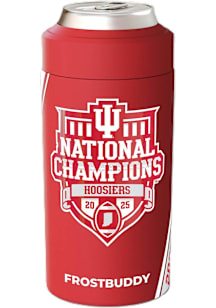 Indiana Hoosiers CFP National Champions 2025 Stripe Universal Frost Buddy Stainless Steel Coolie
