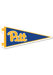 Blue Pitt Panthers 3.5&quot; Pennant Rugged Stickers