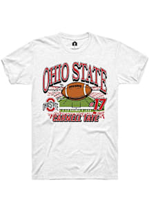 Carnell Tate Ohio State Buckeyes White NIL Name Number Net Short Sleeve Player T Shirt