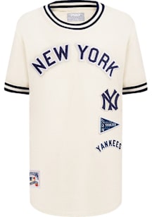 Pro Standard New York Yankees Boys White Retro Classics Short Sleeve Fashion Tee