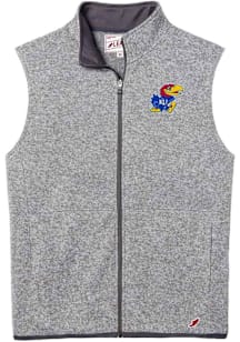 Kansas Jayhawks Mens Grey Saranac Sleeveless Jacket