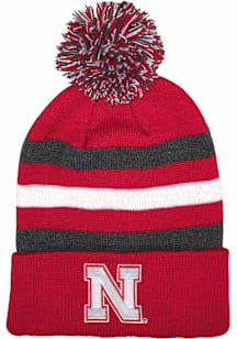LogoFit Nebraska Cornhuskers Dark Grey Halftime Youth Knit Hat