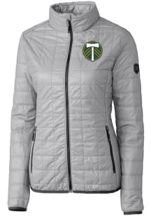 Cutter and Buck Portland Timbers Womens Grey Rainier PrimaLoft Heavy Weight Jacket
