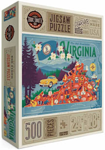 Virginia Illustrated Map 500 Piece Puzzle