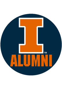 Orange Illinois Fighting Illini 3&quot; Alumni Button